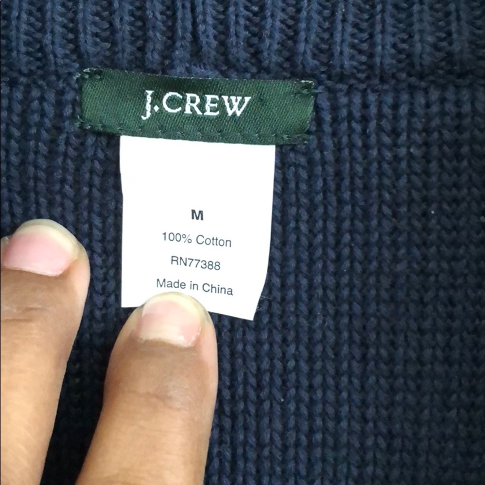 JCrew Knit Navy Cardigan.. - Picture 3 of 5